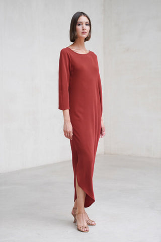 Vestido Amanda cereza