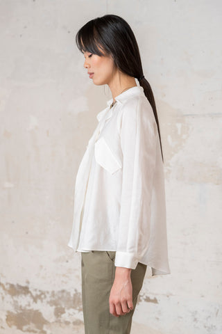 CAMISA DOBLE CUELLO BLANCO