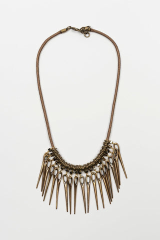 Zerina Brass Necklace