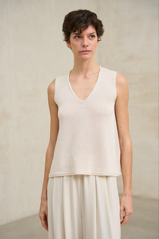 Top de punto Virel crudo