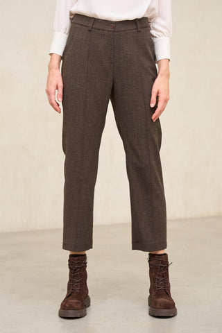 Pantalón Leto marrón chocolate