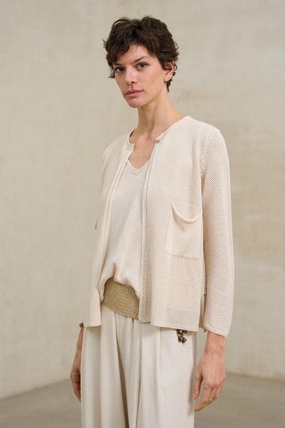 Lierne raw knit jacket