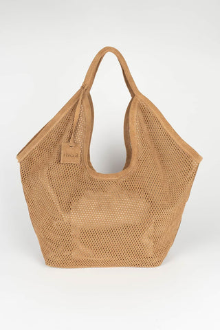 Bolso Nara camel calado
