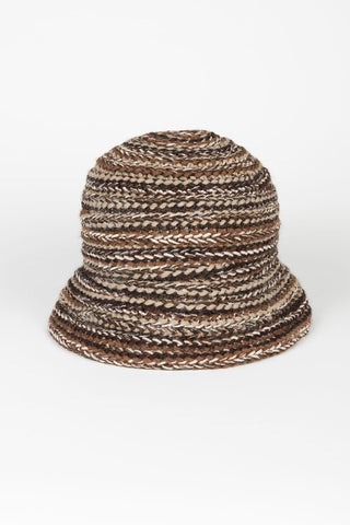 Brown and beige Taina hat