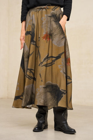 Manila floral print skirt