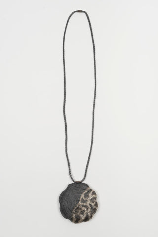 Varna Anthracite Mesh Necklace