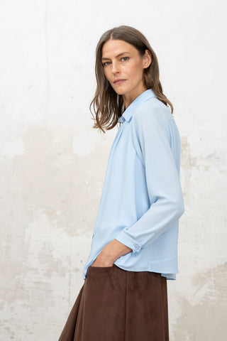 CAMISERA PLIEGUES AZUL 