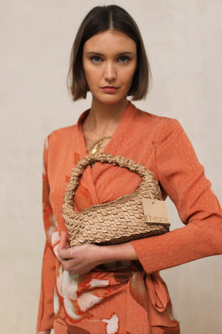 Aris beige handbag