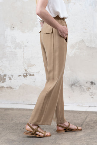 PANTALON ELISA GOMA DELANTERO BEIGE