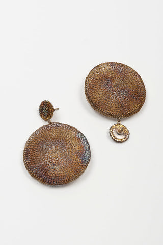 PENDIENTES MALLA TORNASOLADO