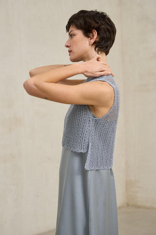 Chaleco Erya azul acero