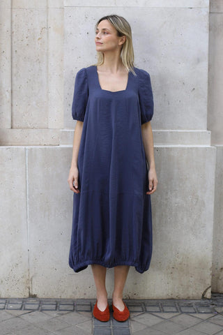 Vestido Zarela azul medio