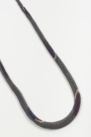 Corel gray, silver, and purple necklace
