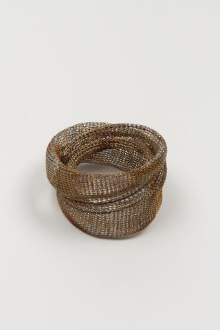 Pulsera malla Zarex dorado