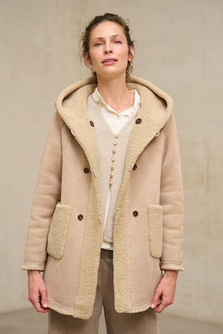 Verdora reversible beige coat