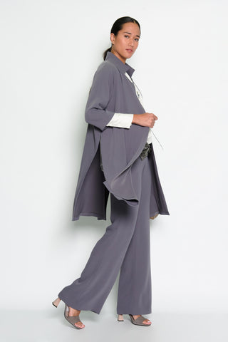 Pantalón palazzo gris lavanda