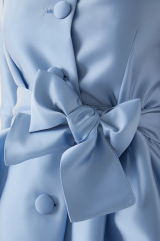 Vestido gabardina Odelia azul