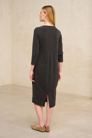 Vestido Belurena gris oscuro