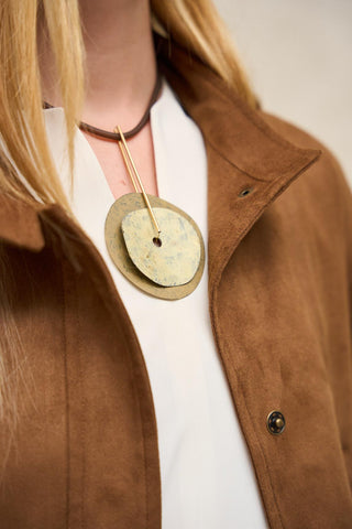 Collar Sendaro bronce y dorado FL Private Collection