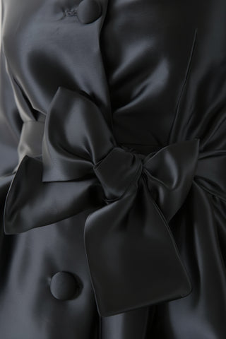 Black Odelia Trench Dress