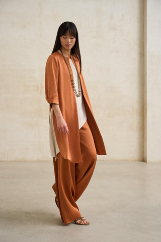Náyade Terracotta Long Blazer