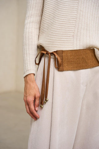 Verna camel sash