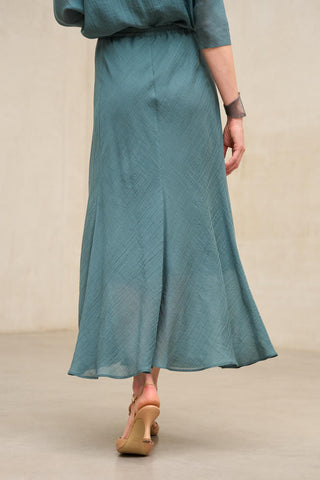 Light blue plain skirt