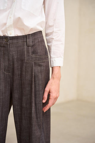 Pantalón Baru denim marrón