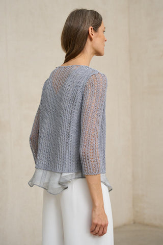 Chaqueta Arelis gris azulado