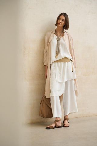 Falda- pantalón Vion blanco roto