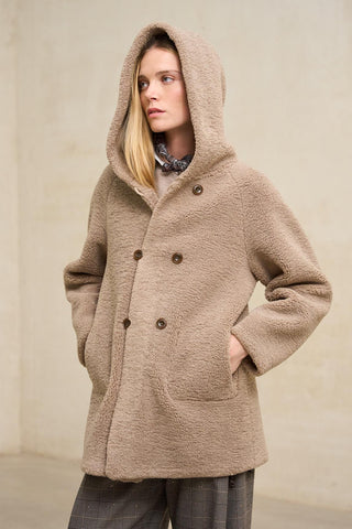 Reversible taupe Verdora coat