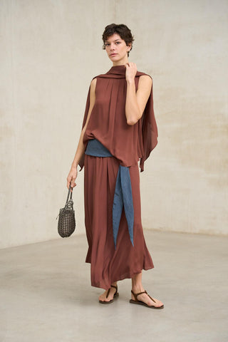 Falda Nareia terracota