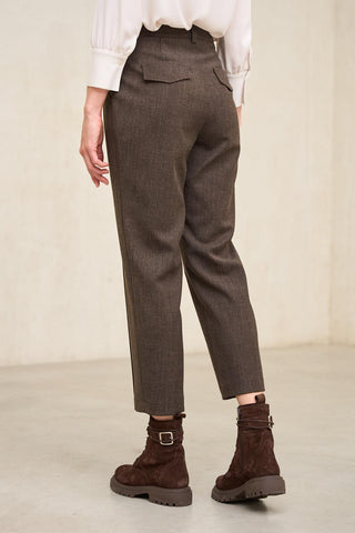 Pantalón Leto marrón chocolate