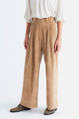 PANTALON PINZAS CAMEL