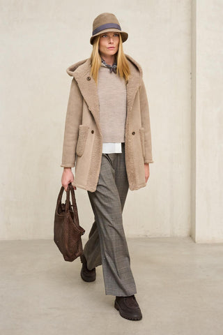 Reversible taupe Verdora coat