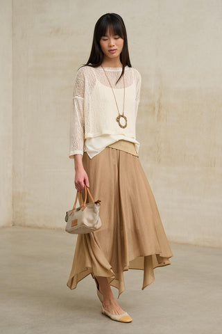Nadeya Camel Skirt
