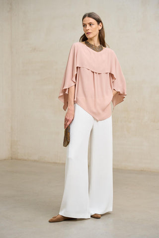 Blusa Támara rosa empolvado