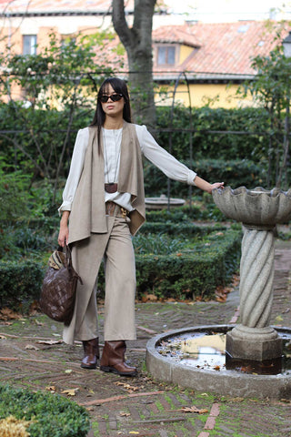 Modica taupe skirt-pants