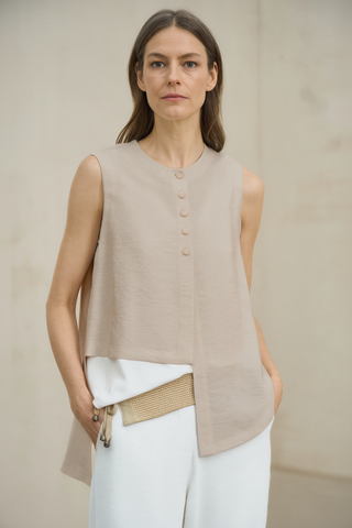 Chaleco Freja piedra